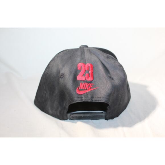 Vintage 1990 Nike Air Jordan V OG Jumpman Logo Chicago Bulls Black/Red Bred Hat - Picture 3 of 7